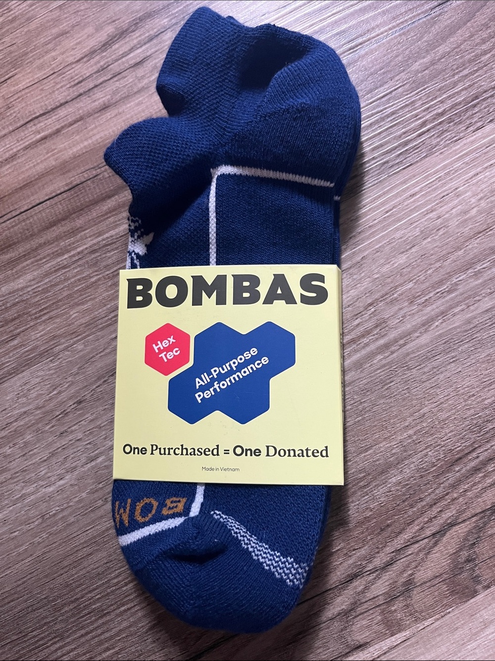 NWT Bombas Men's Navy Athletic No-Show Socks